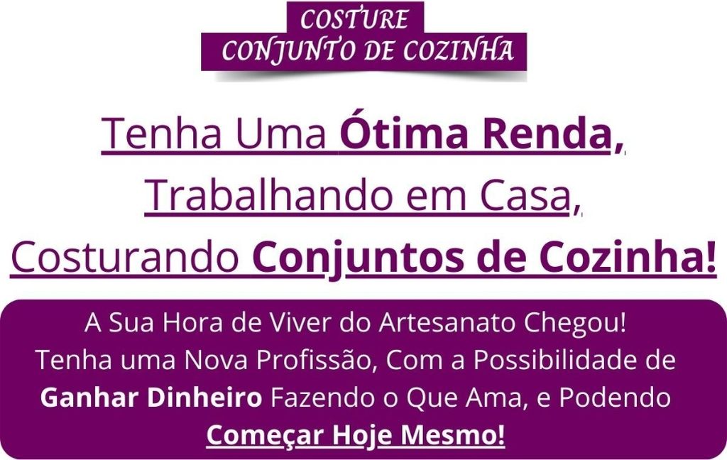 Costure Conjunto De Cozinha