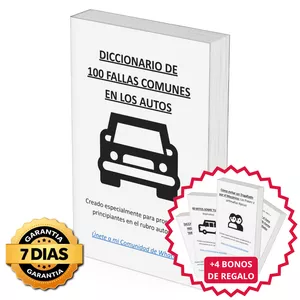 Imagen de portada para Curso online Diccionario de 100 Fallas comunes de los autos