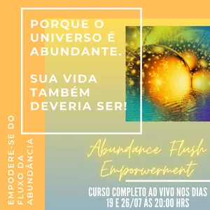 Imagem de capa para o Curso online Empoderamento do Fluxo de Abundância