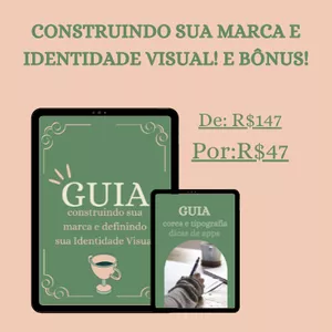 Imagem de capa para o Ebook Guia construindo sua marca e definindo sua identidade visual