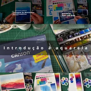 Imagem de capa para o Curso online Técnicas Básicas de Aquarela para iniciantes