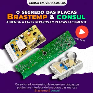 Imagem de capa para o Curso online SEGREDO DAS PLACAS BRASTEMP E CONSUL