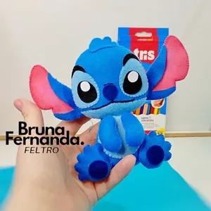 Imagem de capa para o Ebook Molde Digital Stitch para Feltro - Pronto para Impressão (apenas o molde do Stich)