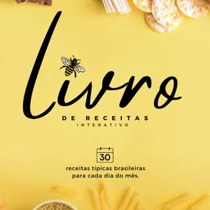Imagem de capa para o Ebook Livro de Receitas Interativo (@umpoucodenoz)