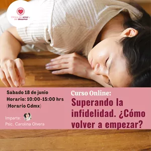Imagen de portada para Curso online Curso: Superando la infidelidad. ¿Cómo volver a empezar?