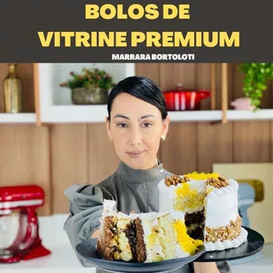 Imagem de capa para o Curso online Curso Bolos de Vitrine Premium - Marrara Bortoloti