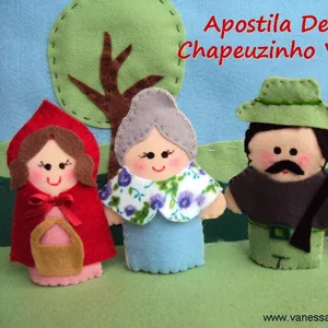 Imagem de capa para o Ebook Apostila Dedoches Chapeuzinho Vermelho