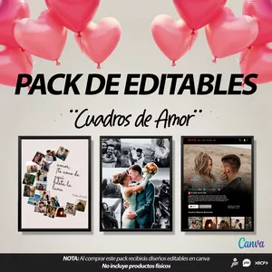 Imagen de portada para Curso online pack editables de cuadros personalizados para canva