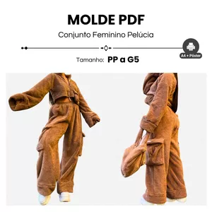 Imagem de capa para o Ebook MOLDE CONJUNTO FEMININO PELÚCIA