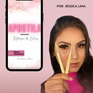 Imagem de capa para o Ebook Apostila Extensão de Cílios - EDITÁVEL 