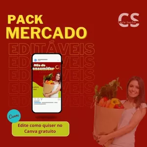 Imagem de capa para o Curso online Pack Editáveis MERCADO