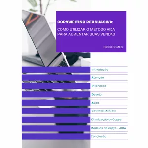 Imagem de capa para o Ebook Copywriting Persuasivo: Como Utilizar o Método AIDA  para Aumentar Suas Vendas