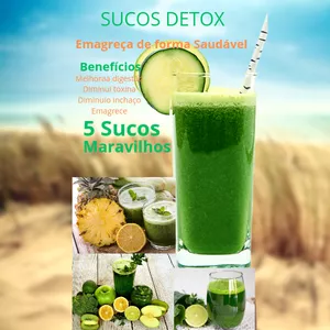 Imagem de capa para o Ebook Sucos detox 