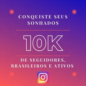 Imagem de capa para o Serviço online Seguidores reais instagram 10 K de seguidores 