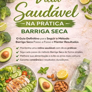 Imagem de capa para o Ebook Vida Saudável Barriga Seca
