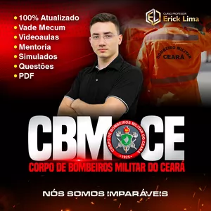 Imagem de capa para o Curso online Curso Professor Erick Lima - Imersão Corpo de Bombeiro Militar do Ceará (CBMCE) 