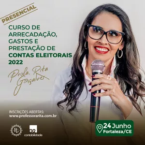 Imagem de capa para o Evento presencial Curso de Prestação de Contas Eleitorais 2022 - Fortaleza-CE