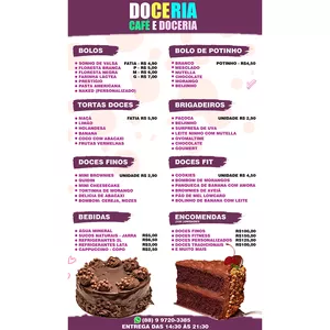 Imagem de capa para o Ebook CARDÁPIO EDITÁVEL DE DOCERIA 2025 ( PHOTOSHOP PSD) 