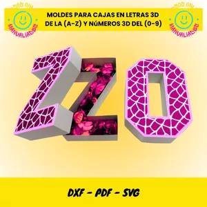 Imagen de portada para Ebook MOLDES DE CAJAS EN FORMA DE LETRAS Y NÚMEROS 3D