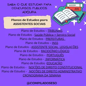 Imagem de capa para o Ebook Plano de Estudos - Concursos para Assistente Social