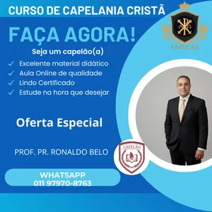Imagem do curso CURSO DE CAPELANIA EVANGÉLICA NA PRÁTICA