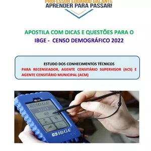 Imagem principal do produto APOSTILA DE CONHECIMENTOS TÉCNICOS - CENSO 2022 - IBGE