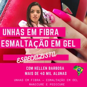 Curso *Curso de  Unhas (Fibra + Esmaltação em Gel + Manicure e Pedicure)