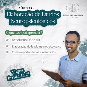 Imagem de capa para o Curso online Elaboração de Laudos Neuropsicológicos 