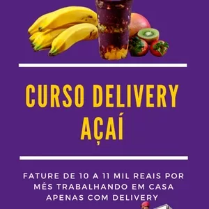 Imagem de capa para o Curso online Curso delivery de açaí em casa 