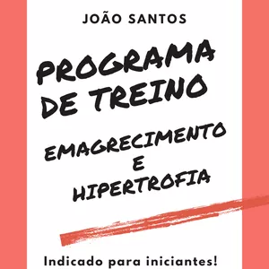 Imagem de capa para o Ebook Programa de Treino Emagrecimento e Hipertrofia