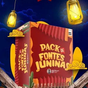 Imagem de capa para o Curso online Pack de Fontes Juninas – +50 Fontes Exclusivas