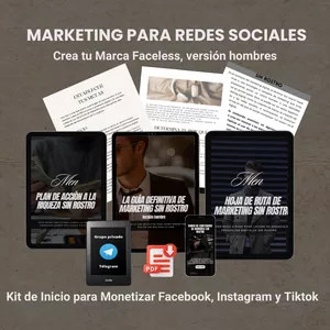 Imagen de portada para Ebook Marketing Faceless Versión Hombre