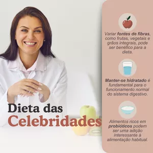 Imagem de capa para o Ebook Dieta das celebridades
