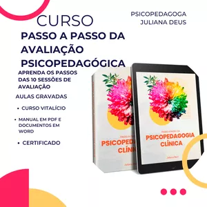 Imagem de capa para o Curso online Curso Passo a Passo da Avaliação Psicopedagógica Clínica 