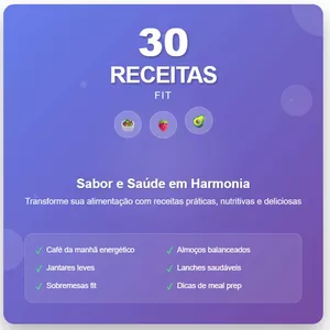 Imagem de capa para o Ebook Ebook 30 Receitas Fit - Sabor e Saúde em Harmonia