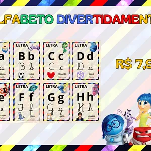 Imagem de capa para o Ebook 💛🩵Alfabeto Divertidamente💚❤️💜