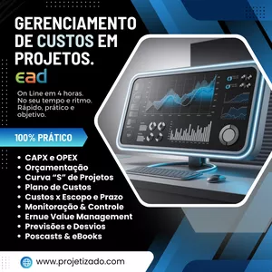 Imagem de capa para o Curso online CUSTOS em Gerenciamento de Projetos (Curso PRÁTICO).