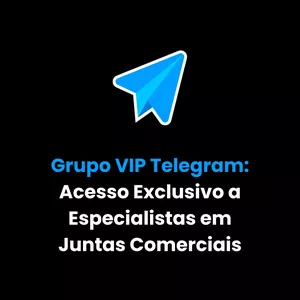 Imagem de capa para o Curso online Grupo VIP Telegram: Acesso Exclusivo a Especialistas em Juntas Comerciais