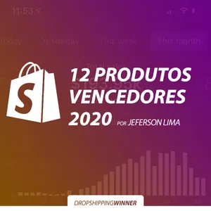 Imagem de capa para o Ebook Dropshipping Winner - 12 Produtos Vencedores 2020