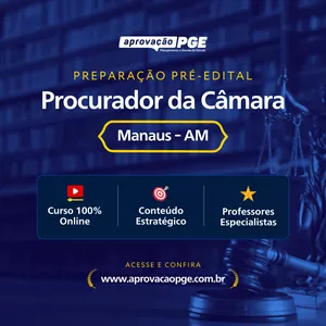 Imagem de capa para o Curso online PREPARAÇÃO PRÉ EDITAL CÂMARA DE MANAUS