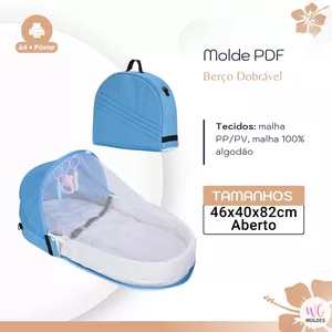 Imagem de capa para o Ebook MOLDE BERÇO DOBRÁVEL