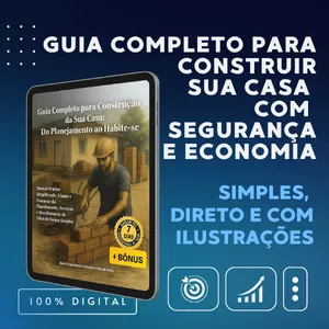 Imagem de capa para o Ebook Como Construir Sua Casa com Segurança e Economia – Guia Completo