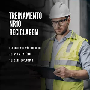 Imagem de TREINAMENTO NR10 RECICLAGEM criado por DLP Consultoria Técnica na hotmart