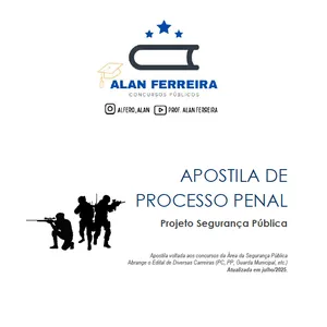 Imagem de capa para o Ebook Apostila de Direito Processual Penal - Segurança Pública