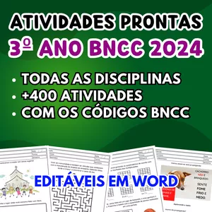 Imagem do curso ATIVIDADES - 3º ANO FUNDAMENTAL - BNCC 2024