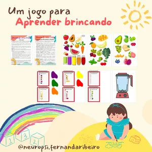 Imagem de capa para o Curso online "Frutas Coloridas: Jogo de Pareamento" - 2 a 8 anos