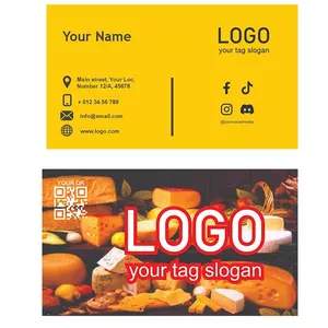 Cover image for Online course Tarjeta de Presentacion editable en PDF, tema productos lacteos, 2 caras