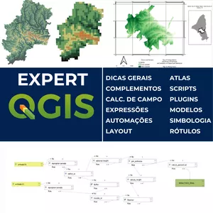 Imagem de capa para o Curso online Expert QGIS