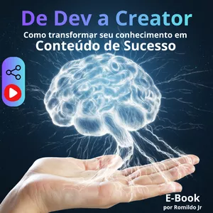 Imagem de capa para o Ebook E-Book - De Dev a Creator