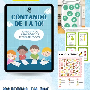 Imagem de capa para o Ebook Contando de 1 a 10 (Kit de recursos)